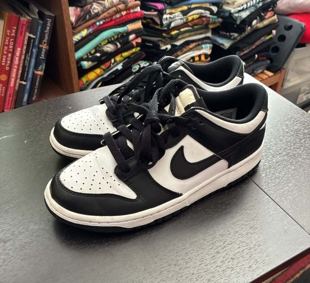 Nike Dunk Low GS Black White Panda Sneakers CW1590-100 Youth Size 7Y